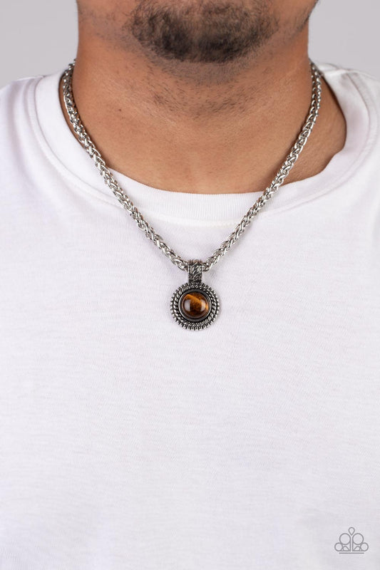 Pendant Dreams - Brown Necklace