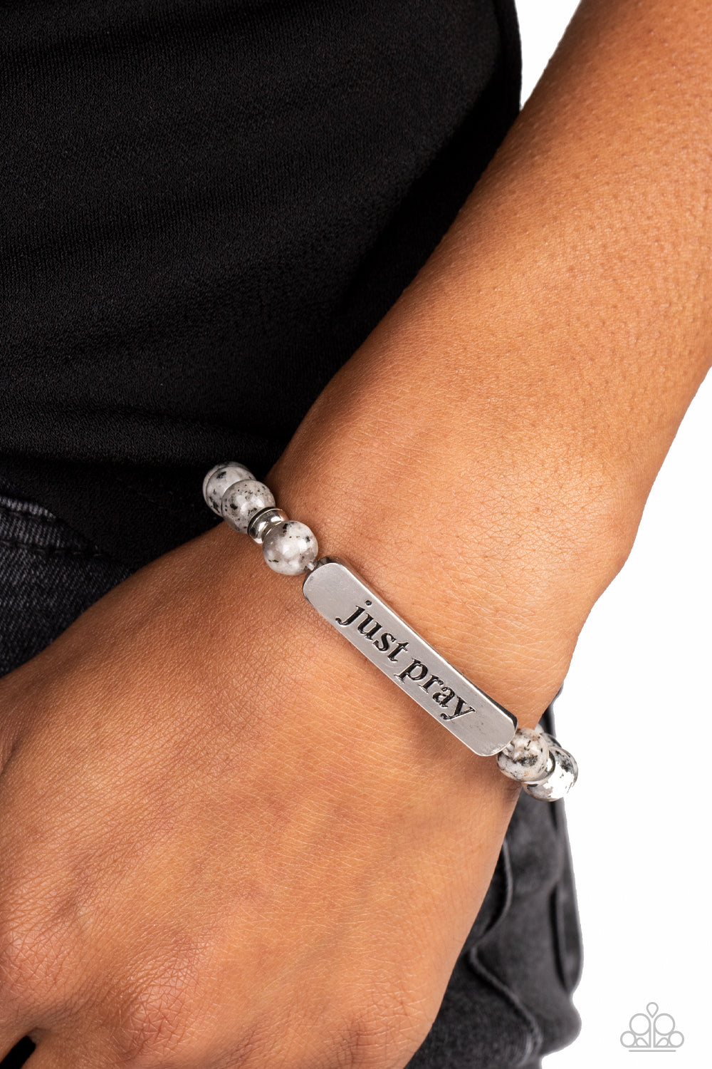 Just Pray - Silver Bracelet