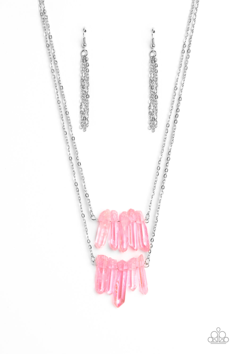 Crystal Catwalk - Pink Necklace