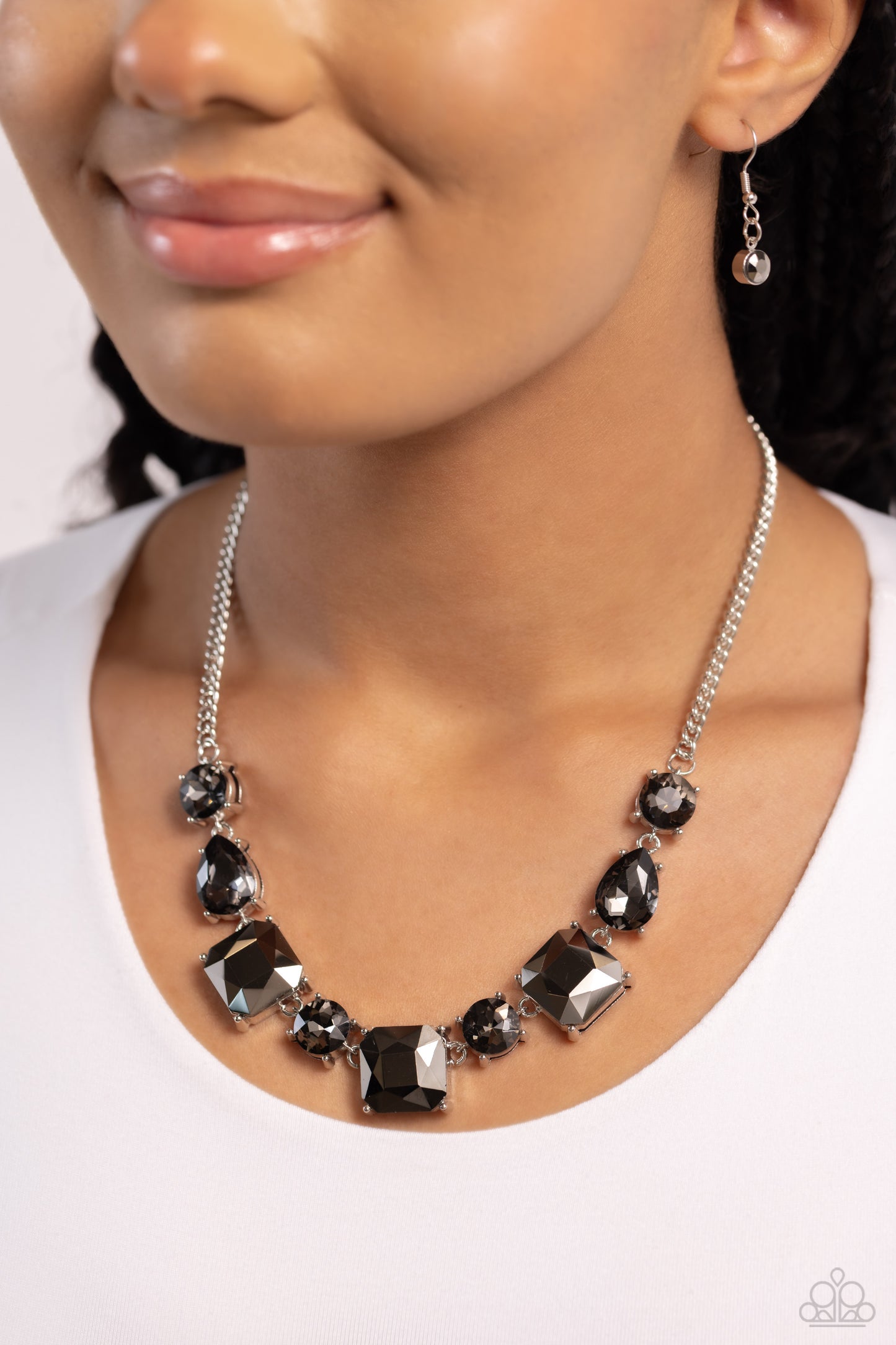 Elevated Edge - Silver Necklace