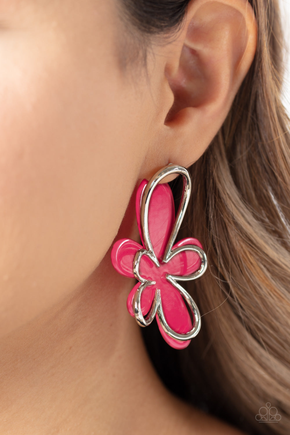 Glimmering Gardens - Pink Earring