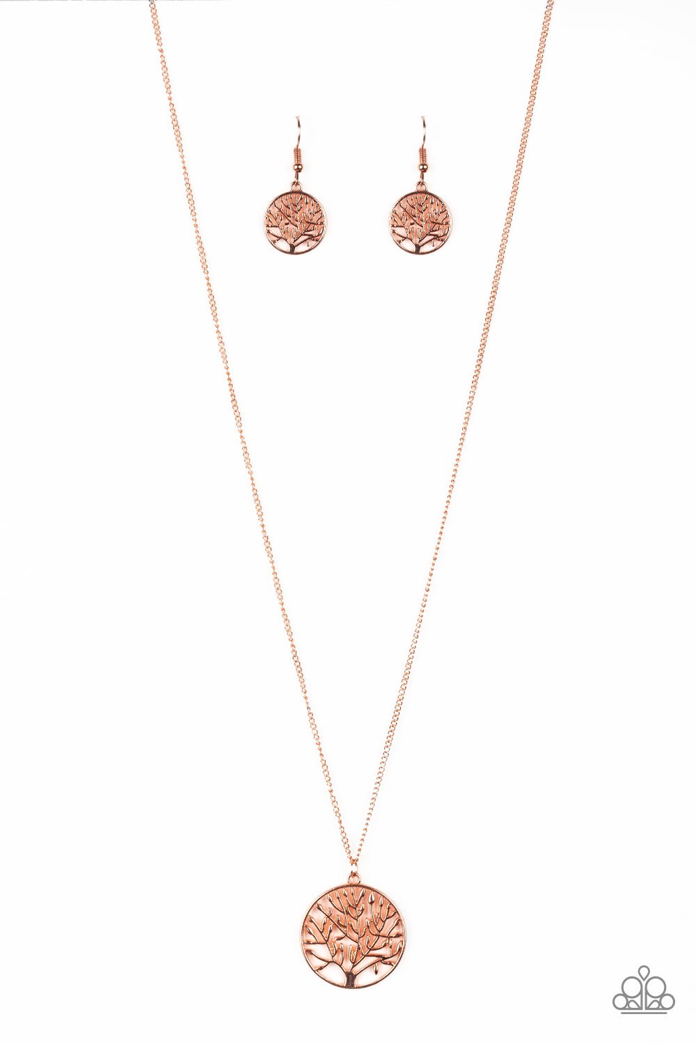 Copper Save the Trees Necklace