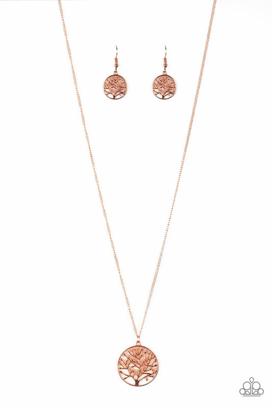 Copper Save the Trees Necklace