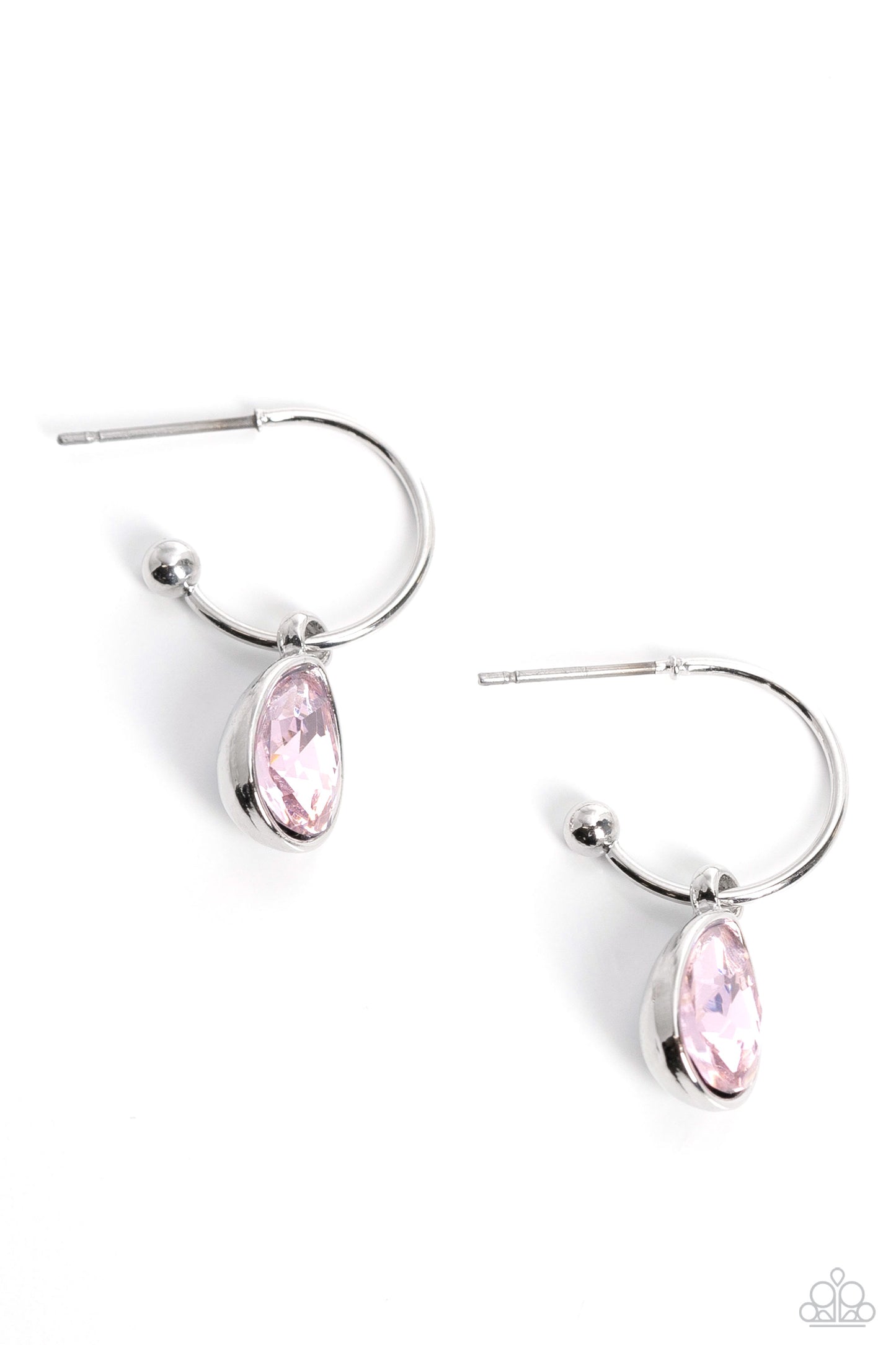 Teardrop Tassel - Pink Earring