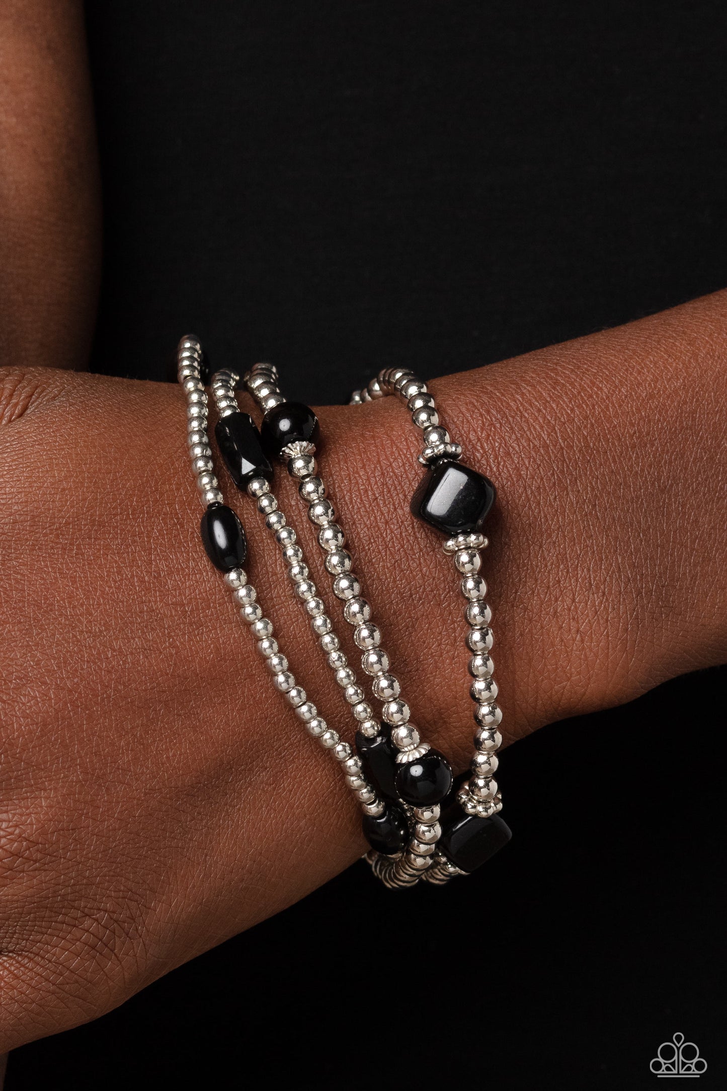Geometric Guru - Black  Bracelet