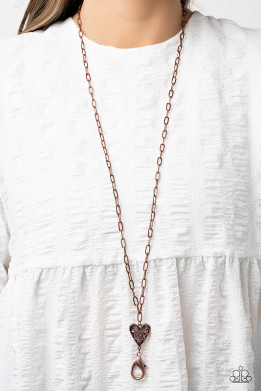 Kiss and SHELL - Copper Lanyard Necklace