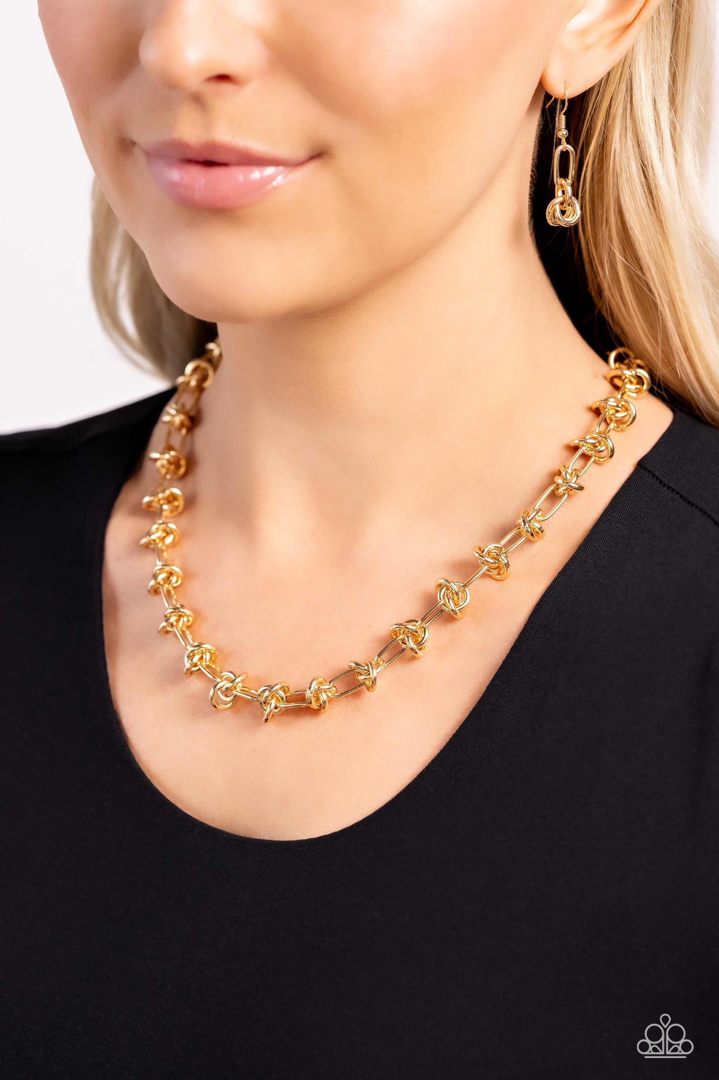 Knotted Kickoff - Gold Necklace