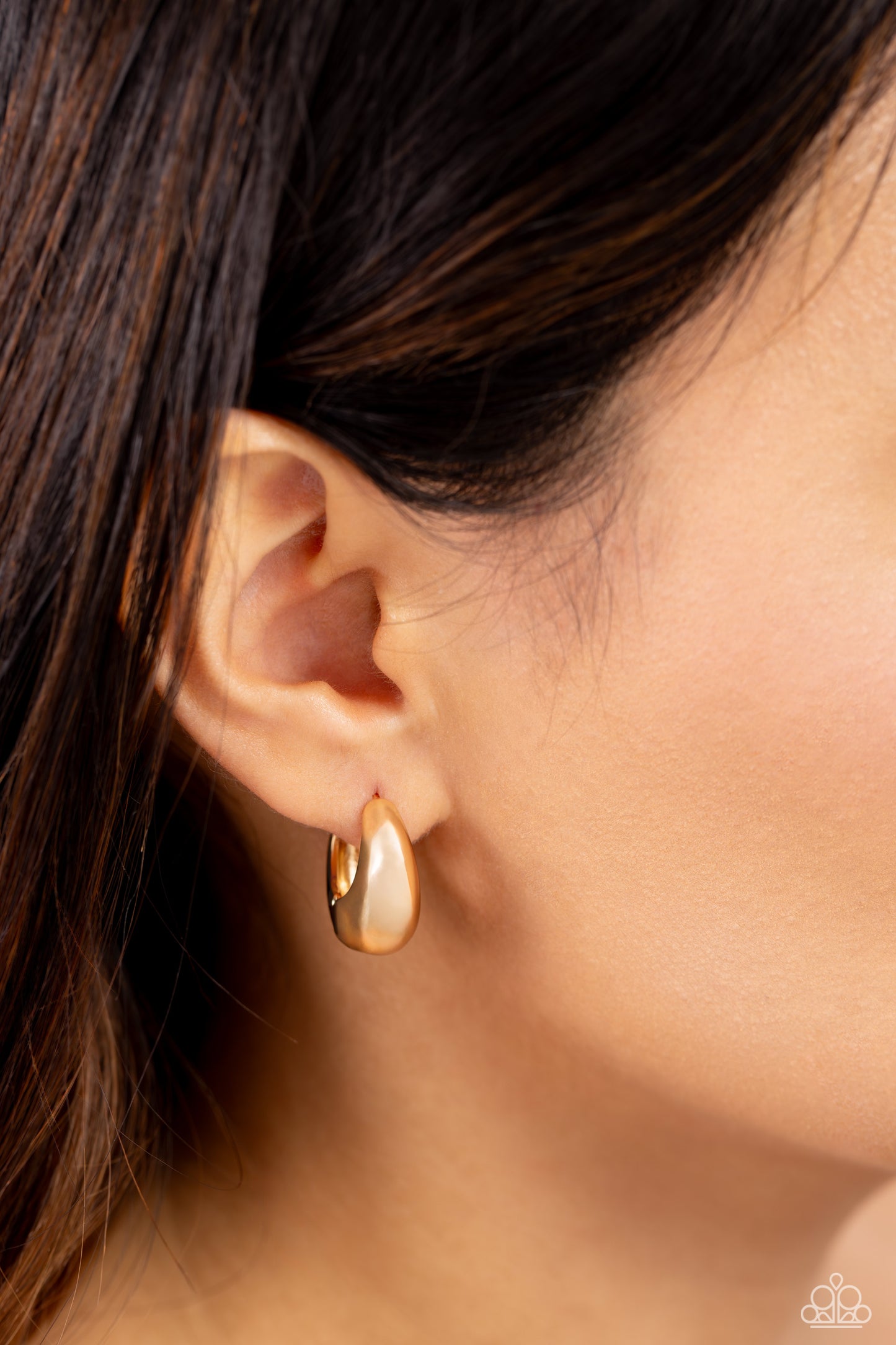 Boss BEVEL - Gold Earring