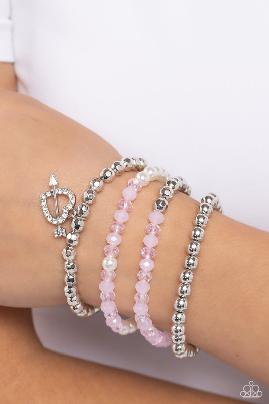 Heart-struck Haute - Pink Bracelet