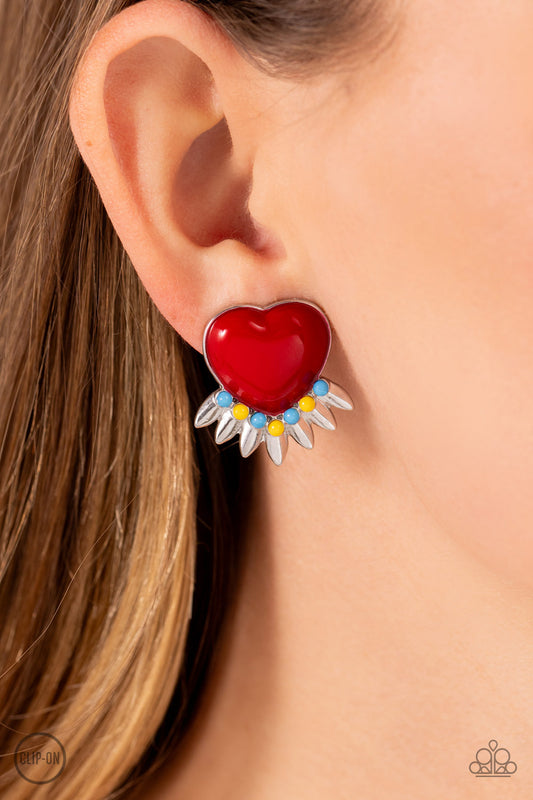 Spring Story - Red Earring