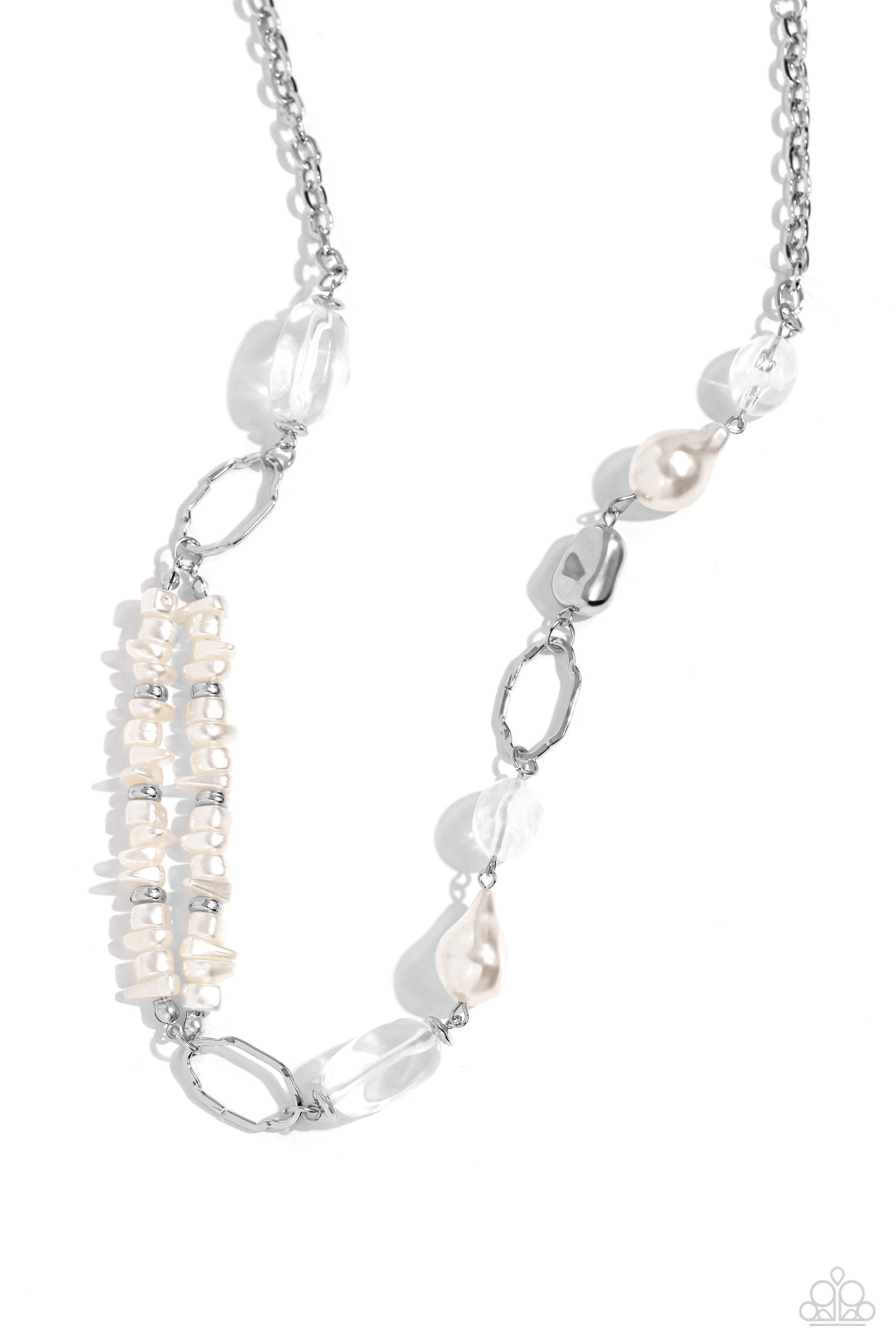 Easygoing Elegance - White Necklace
