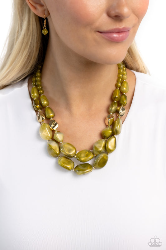 Seize the Statement - Green Necklace