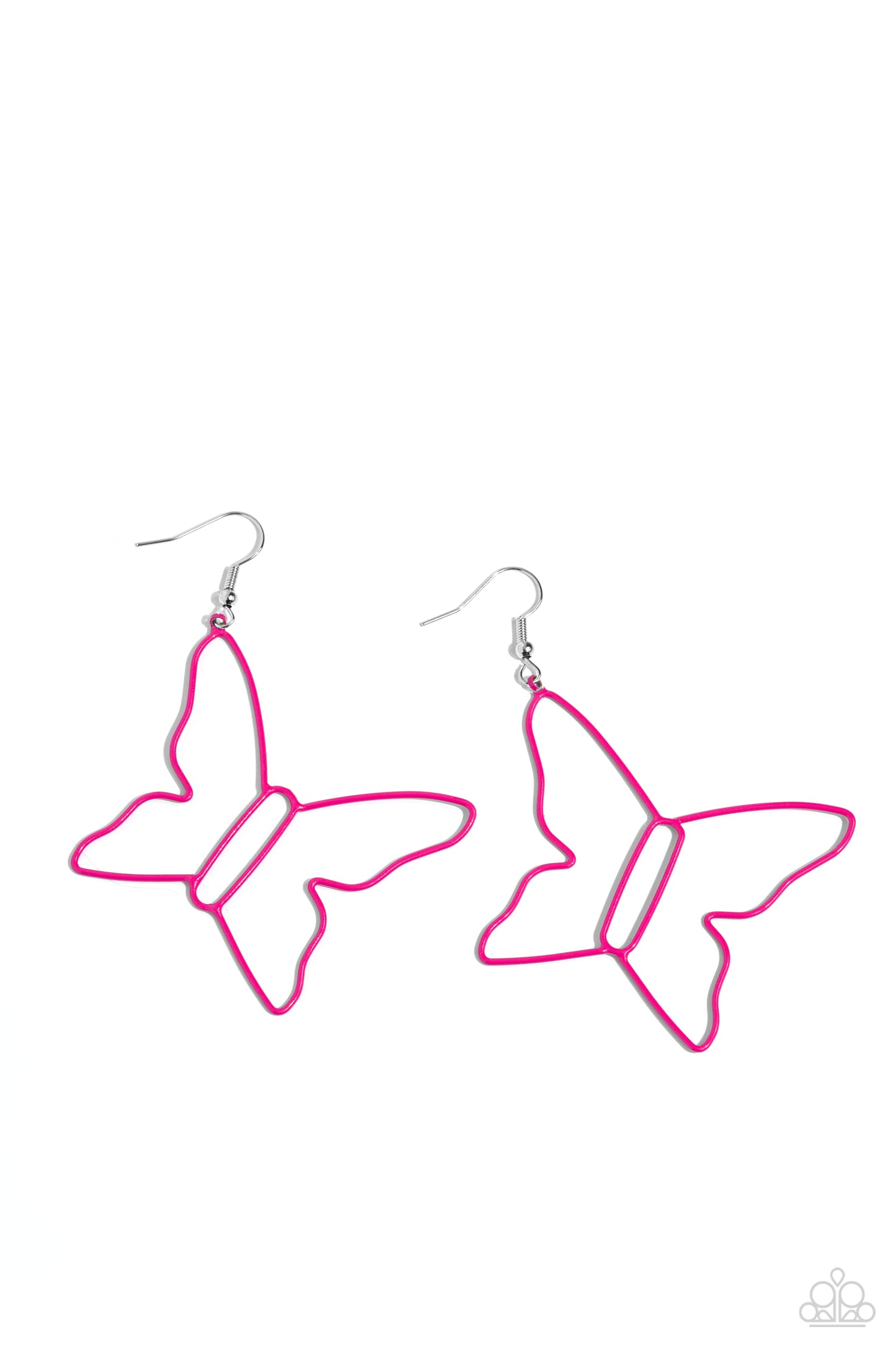 Soaring Silhouettes - Pink Earring