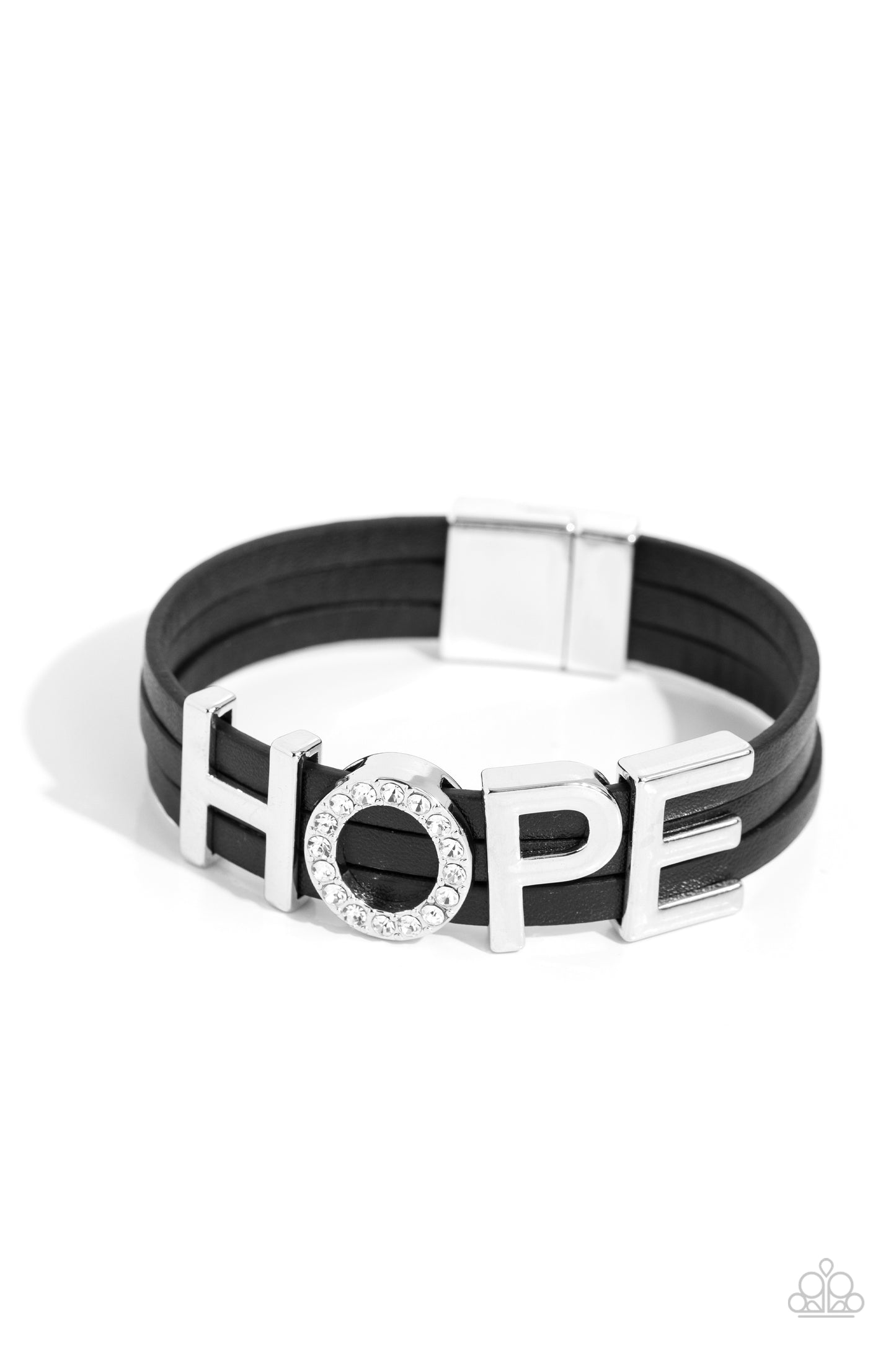 Hopeful Haute - Black Bracelet