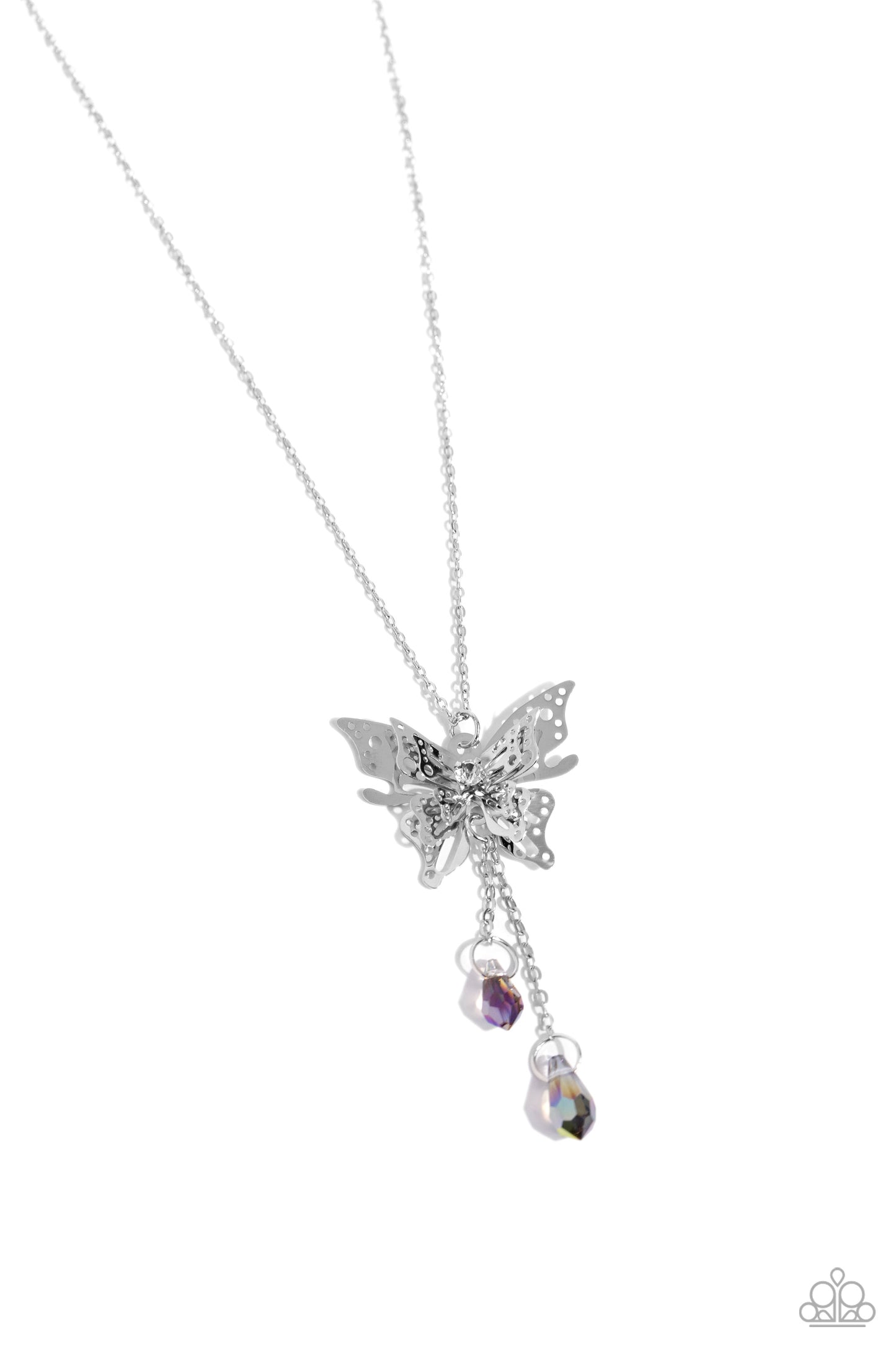 Enchanted Wings - Silver Necklace