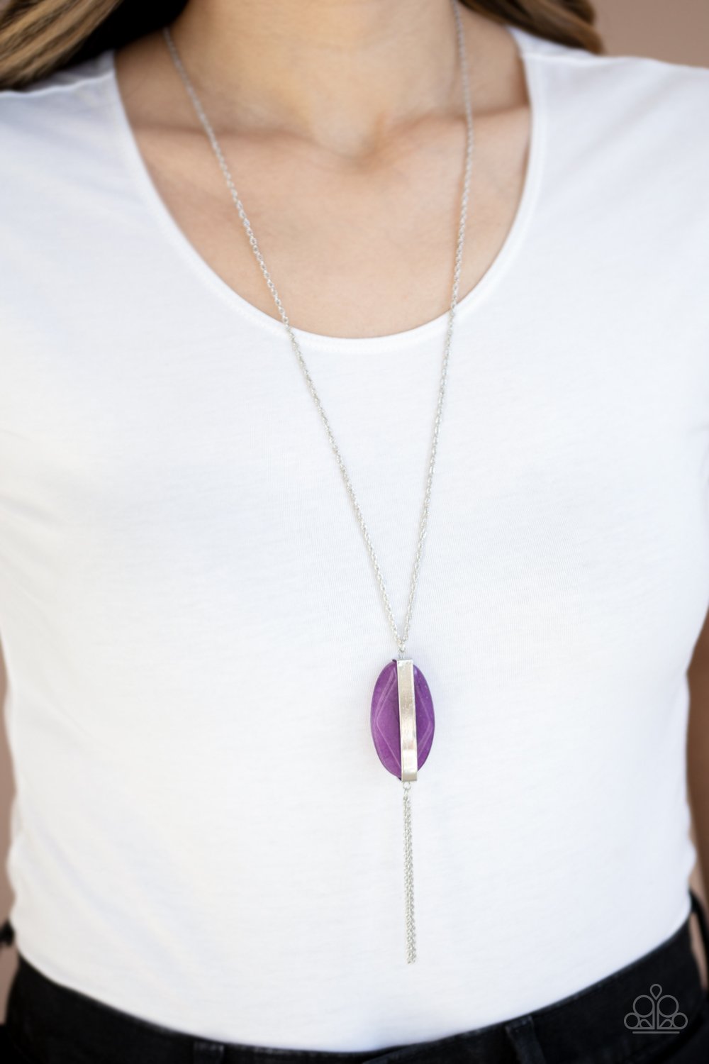 Purple Tranquility Trend Necklace