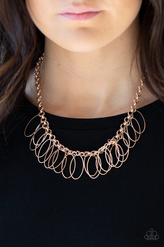 Gold Fringe Finale Necklace