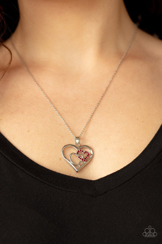 Red Cupid Charm Necklace