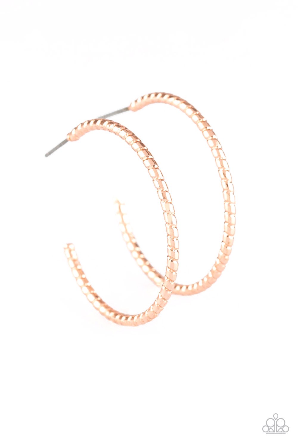 Rose Gold HOOP, Line, and Sinker Earrings