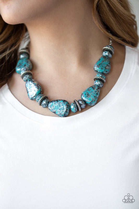 Prehistoric Fashionista - Blue Necklace