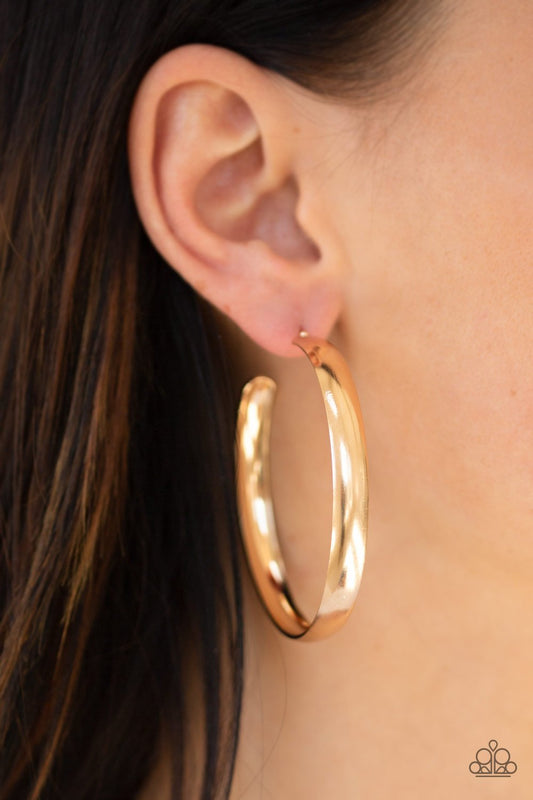 Gold A Double Feature Earrings