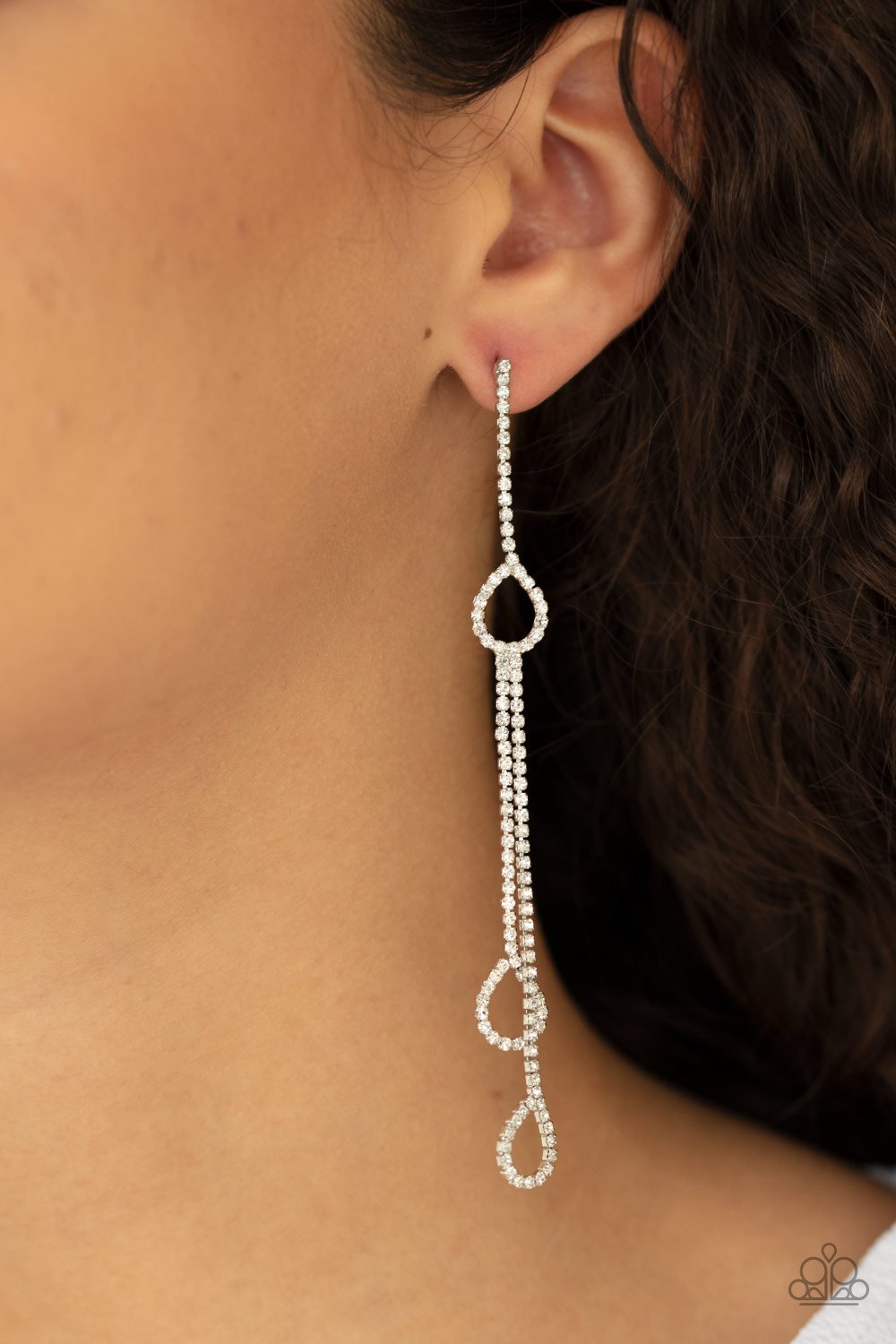 White Chance Of REIGN Earrings