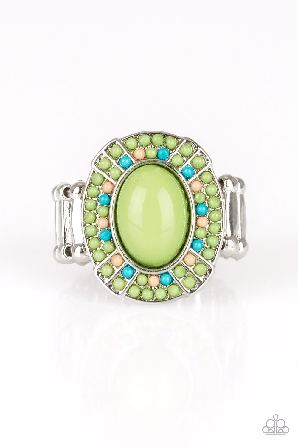 Green Colorfully Rustic Ring