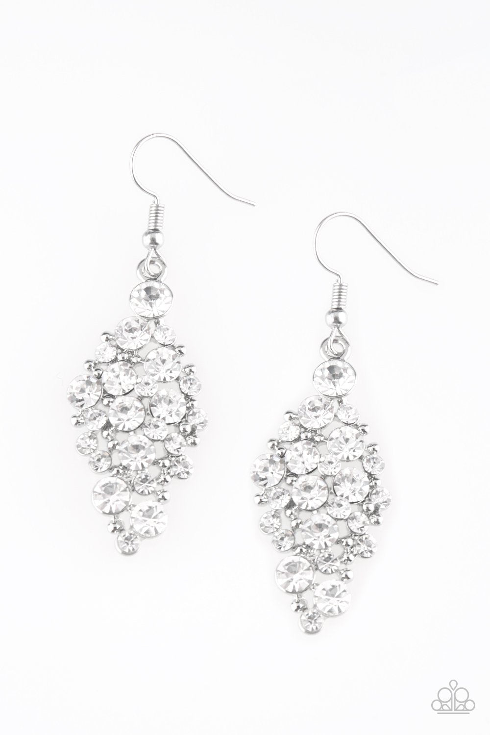 Cosmically Chic - White Earrings