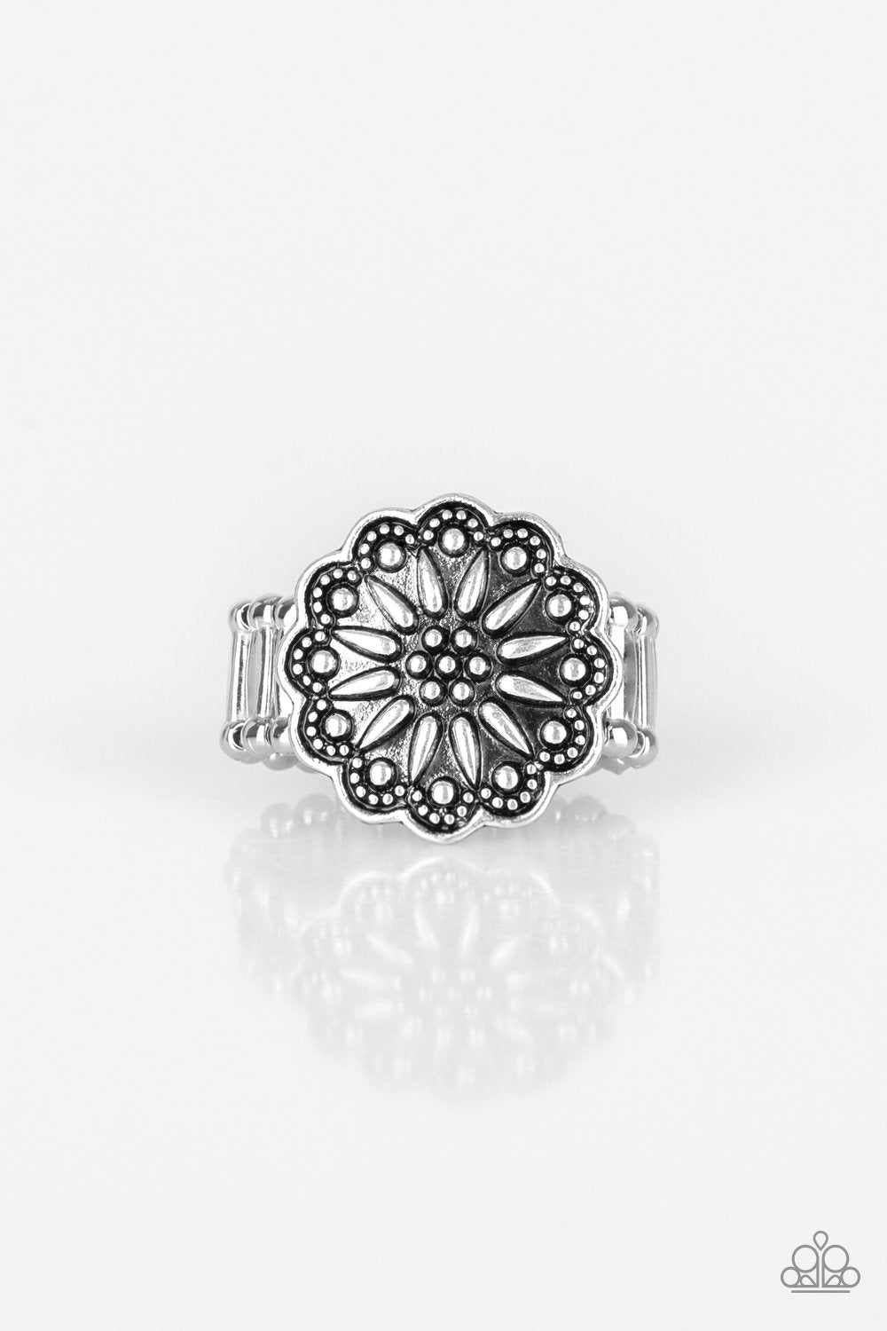 Silver Desert Sunflower Ring