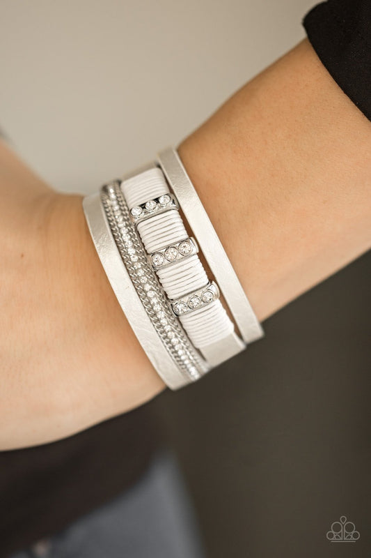 Frame Night - White Bracelet