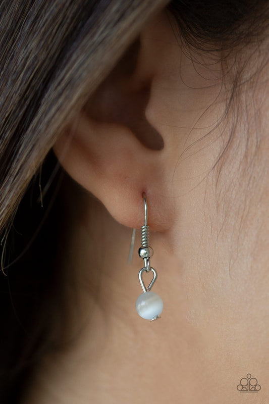 White Let STEM Talk Necklace