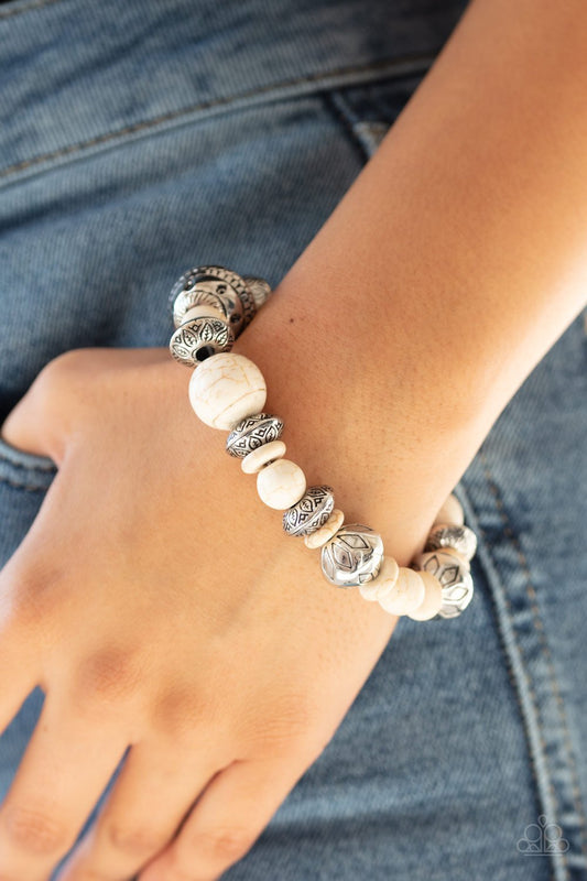 White Majestic Masonry Bracelet