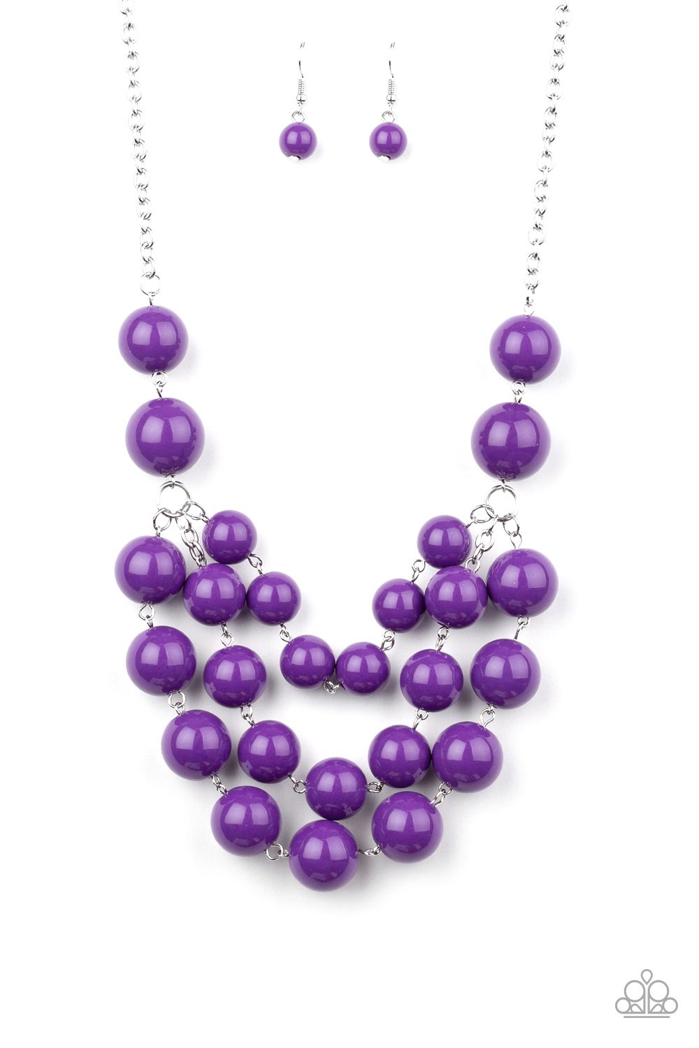Purple Miss Pop-YOU-larity Necklace