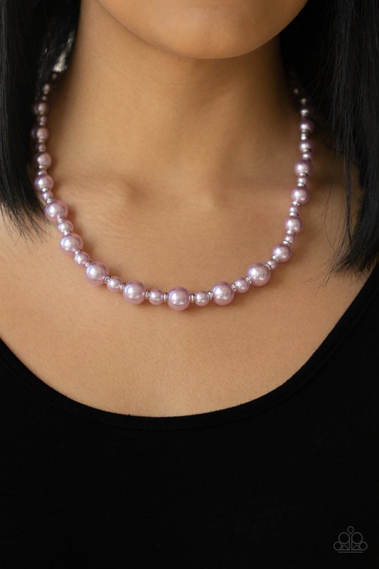 Pearl Heirloom - Purple Necklace