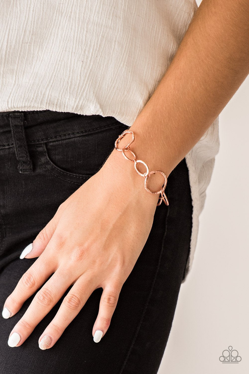 Ring Up The Curtain - Copper Bracelet