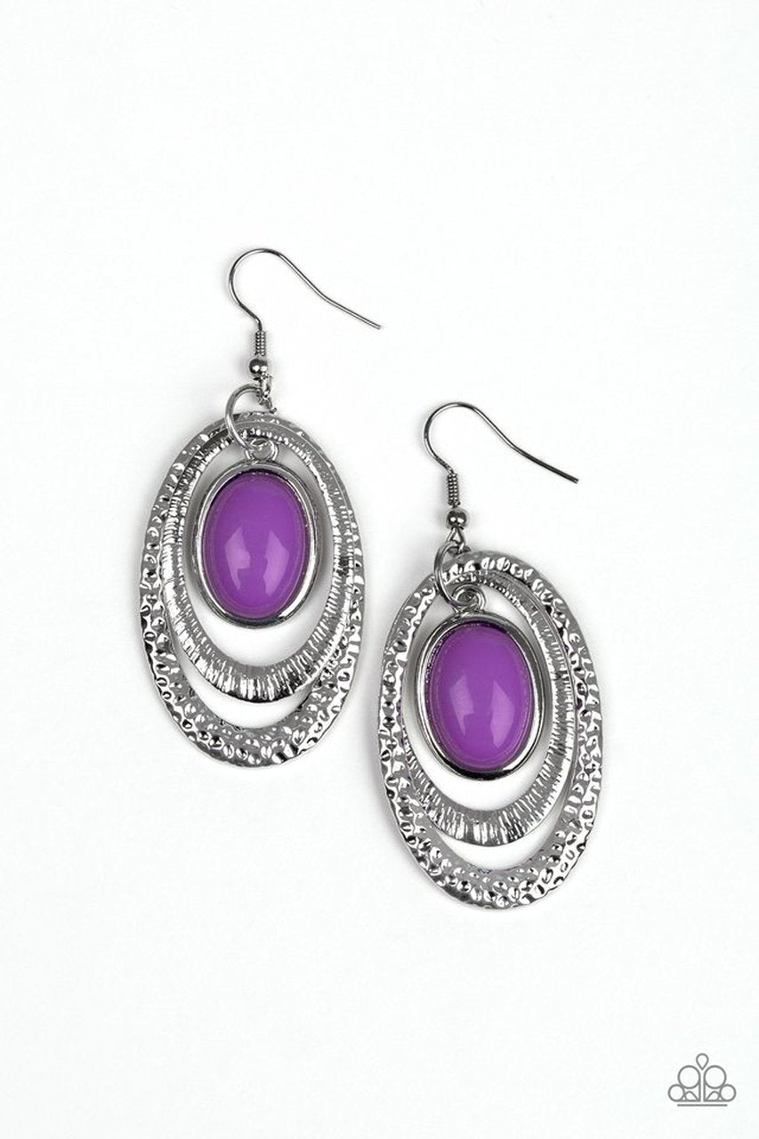 Purple Seaside Spinster Earrings