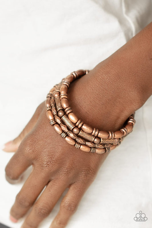Texture Throwndown - Copper Bracelet