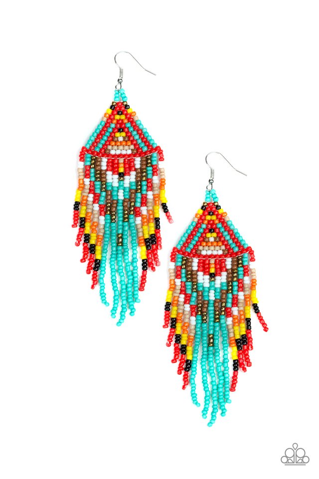 Boho Blast - Blue Earring