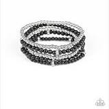 Fiercely Frosted - Black Bracelet