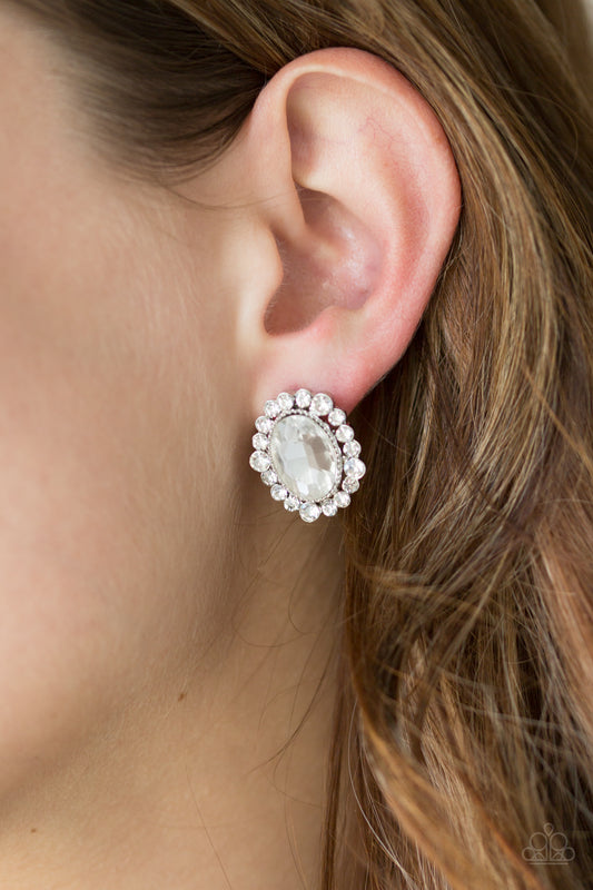 Hold Court - White Earring