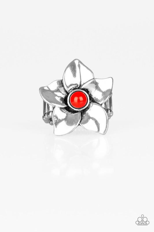 Red Ask For Flowers Ring