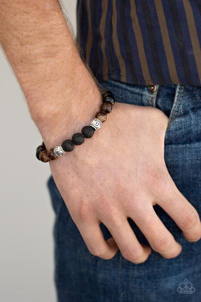 Mantra - Brown Bracelet