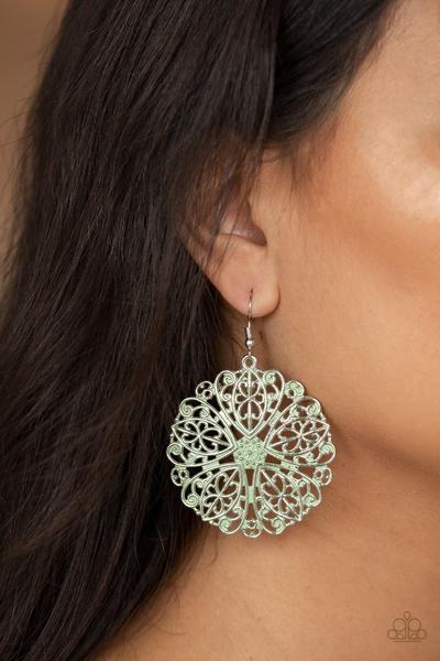 Green Ocean Paradise Earrings