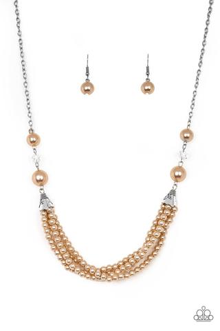 One-WOMAN Show - Brown Necklace