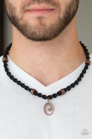 Surfer Spiral - Copper Necklace